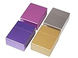 3 von 4 Stück Zigarettenbox XXL Gold - Silber - Blau - Violett für Big Box mit 30 Zigaretten Etui Kunststoff