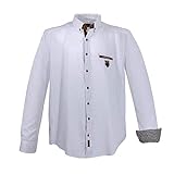 Lavecchia Modernes Herren Hemd mit Applikationen, 4XL, Weiß