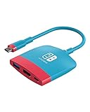 HAGIBIS Switch Docking Station Typ C mit HDMI USB 3.0 und USB C. Handcontroller-Adapter, kompatibel mit Switch, Mackbook, iPad Pro, Note 9 S9 und mehr(Blau und rot)