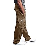 Jogginghose Herren Baggy - Loose Fit Jogginghose Weites Bein Japanisch Hose Oversized Outdoor Pants Pants für Urlaub Alltag Hippie Baggy Baumwolle Weites Bein Sp