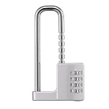 Filteilect Schuhschrank und Büro-Aktenschrank, verstellbares Passwort-Türschloss, Zinklegierung, Zahlenschloss mit Edelstahl-Balken, passend für 42–98 mm für Sicherheit (SKU)