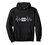 Heartbeat Photography Pulse Beat Funny Photographer Camera Pullover Hoodie