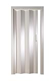 Kunststoff - Falttür ohne Fenster Luciana weiß 88,5x202 cm doppelwandig 10 mm; Made in Italy