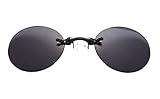 CCGSDJ Mode Sonnenbrillen Männer Vintage Mini Runde Sonnenbrille Matrix Morpheus Randlose Sonnenbrille