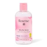 Rosense Rosenwasser mit Mizellenwasser – feuchtigkeitsspendendes Gesichtswasser aus 96% reinem Rosenwasser zur Gesichtsreinigung vegan – 250