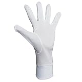 Jasmine Silk Seide Handschuhe Silk Glove Innenhandschuh Unterziehhandschuh Elfenbein (Medium)