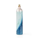 Levivo CO2 Zylinder XXL mit 1,2 Litern Inhalt, doppelte Menge CO2 für bis zu 120 Liter Sprudelwasser, nutzbar nur im neuen Levivo Wassersprudler mit Glasflaschen, einfach handzuhaben