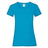 Fruit of the Loom - Lady-Fit Valueweight T - Modell 2013 XXL,Azure Blue