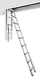 Telesteps 60927-101 Attic Telescopic Ladder, Loft Maxi, Silber