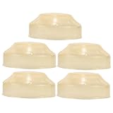 Gadpiparty 5st Staubschutzhülle Für Co Staubnetz Rauchmelderabdeckung Schützend Sitzer Einstellbar Aus Tragbar Bewachen Fotoelektrisch Backen Schutzhülle Punkt Light Brown Plastik