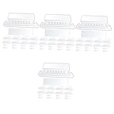 Tofficu 4 Sätze Etikettenhalter Organizer Für Hängemappen Registerkarten Für Dateiordner Dateiorganisator Aktenschrank-organizer Bandfahnen Gießen Aufzeichnen Bindemittel Pvc 100 Stück * 4
