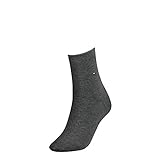 Tommy Hilfiger Damen TH Women 98% Cotton 1P Socken, Grau (Middle Grey Melange 758), 39/42 (Herstellergröße: 39-42)