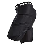 Bodyprox Gepolsterte Schutz-Shorts für Snowboarding, Skaten und Skifahren, 3D-Schutz für Hüfte, Po und Steißbein