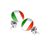 Piersando Ohrstecker Ohrringe Fahne Fussball EM & WM Länderflagge Fanartikel Land Flagge Schmuck Herren Damen Italien