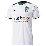 Puma Mann Borussia Monchengladbach Saison 2021/22, Spielausrüstung, Trikot Home White-Power Green, XXXL