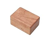 ZRL Schmuckkästchen aus Holz, für Ringe, Aufbewahrung, Präsentationsbox, klein, tragbar, Schmuckorganizer, Geschenk für Liebhaber, Aufbewahrungsbox (Farbe: gelb)