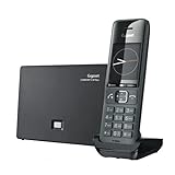 Gigaset Comfort 520A IP flex - Schnurloses DECT-Telefon mit Anrufbeantworter und VoIP - mit Freisprechfunktion - Anrufschutz - Adressbuch für 200 Kontakte,titan-schwarz