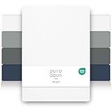 puredown 2er Set Premium Spannbettlaken 160x200cm Mikrofaser Bettlaken für Matratzen bis zu 25cm, Dicke Angenehm Atmungsaktive Spannbetttücher Bettwäsche, Oeko-Tex Zertifiziert, Weiß