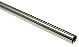 Gardinia Gardinenstange mit Innenlauf I Ø 25 mm Edelstahl-Optik 160