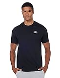 Nike Herren T-Shirt Sportswear Club, Black/White, XL, AR4997-013