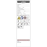 Dreifke® Aufkleber Sicherheits- und Gebrauchsanweisung für Stehleitern, Folie, 70x240