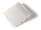 Durable Selbstklebetasche (Pocket fix, für CD/DVD, m.Klappe, 127 x 127 mm) 10 Stück, transparent, 808019