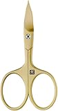 ZWILLING Kombi Nagelschere (Schere für Nägel und Nagelhaut, Gebogene Schneide und feine Spitze für präzisen Schnitt), Premium, Gold, 90