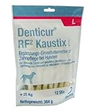 Dechra - Denticur RF2 Kaustix L - Ergänzungsfutter zur Zahnpflege für Hunde über 25 kg - 12 Stix