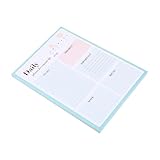 Operitacx Notizbuch To-do-listenplaner Zeit To-do-liste Notizblock Büro-notizblock Täglicher To-do-listen-notizblock Arbeitsnotizblock Kalender Partnersuche Zerreißbar Doppeltes Offsetpap