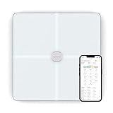 QardioBase X Smart WiFi Scale and Full Body Composition 12 Fitness Indicators Analyzer. App-Enabled for iOS, Android, iPad, Apple Health. Athlete, Pregnancy and Multi-User Modes.