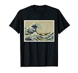 The Great Wave Japanese Woodblock Print Hokusai Art T-Shirt