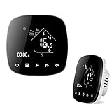 WiFi-Smart-Thermostat für elektrische Fußbodenheizung, programmierbarer Temperaturregler, LCD-Touchscreen-Fernbedienung, kompatibel mit Alexa Google Home (elektrische Heizung-WiFi)