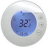 JAHH Zimmerthermometer Tuya WiFi Smart Thermostat Elektrische Fußbodenheizung Wasser/Gaskessel Temperatur Fernbedienung (Color : White, Size : WiFi Electric)