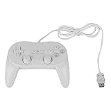 YXLJSJY Retro Ns Wired Controller Gaming Remote Pro Gamepad Classic Joypad for Nintend Wii zweite Generation Joystick Gamepads Exquisit (Color : White)
