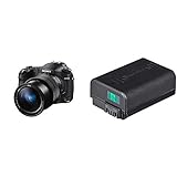 Sony RX10 IV | Premium-Kompaktkamera (1,0-Typ-Sensor, 24-600 mm F2,8-4,0 Zeiss-Objektiv, 0,03s-Autofokus, 4K-Filmaufnahmen) & NP-FW50 W-Serie Lithium Akku passend für Alpha und NEX Kameras schwarz
