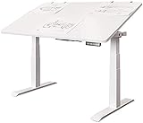 JRZTC Zeichentisch Elektrischer Hubtisch Neigbarer Zeichentisch Designer-Schreibtisch Arbeitstisch Art Studio Table Zeichentisch