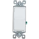 OSALADI Schalttafel Lichtschalter Schalterplatte Auslauf drahtlos und Empfänger elektrisch gebürsteter Stahl modern LED wandlampe deko Wohnaccessoire Ein/Aus Schalter Phosphorbronze Weiß