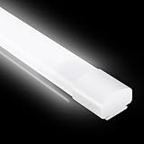 IEGLED LED Feuchtraumleuchte 120CM, Deckenleuchte LED Röhre 36W 4000LM, IP65 Kellerleuchte, Wasserfest Feuchtraumlampe Wannenleuchte für Keller Werkstatt Garage Küche Bad Büro, Neutralweiß, 4000