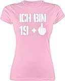 20. Geburtstag - Ich Bin 19 + - M - Rosa - 21 Geburtstag - L191 - Tailliertes Tshirt für Damen und Frauen T-Shirt