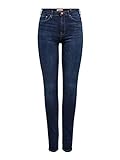 Damen ONLY High Waist Skinny Fit Jeans Lange Denim Stretch Hose ONLPAOLA Basic Röhrenjeans Cotton Pants, Farben:Blau, Größe:L / 34L