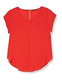 ONLY Damen T-Shirt Onlvic S/S Solid Top Noos Wvn , Rot (High Risk Red High Risk Red) , 40
