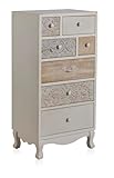 Cómoda De Madera Blanca 7 Caj