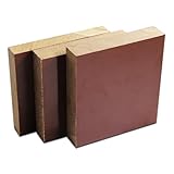 Browny Phenol-Bakelitplatte, Phenol-Kunststoffplatte 1 Stück, 100 * 200 mm/200 * 300 mm isolierte Verbund-Brettschichtholzplatte, elektrische Holzgewebeplatte, Harzlaminat(200X300MMX10MM)