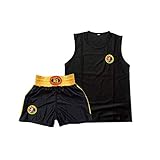 Inlefen Kinder Sanda Kleidung Jungen & Mädchen Erwachsene Boxen Set Boxing Shorts Muay Thai Kleidung Kampfsporttraining tragen Sportbekleidung