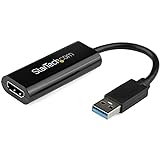StarTech.com USB 3.0 auf HDMI Adapter - 1080p (1920x1200) USB Typ-A auf HDMI Video Adapter Konverter für Monitor - Externe Video- & Grafikkarte - Schwarz - Nur Windows (USB32HDES)
