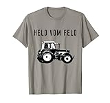 Herren Held vom Feld Landwirt Bauer Landwirtschaft Trecker Traktor T-Shirt