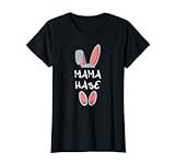 Damen Mama Hase Osterhase Frau Geschenk Familien Partnerlook Oster T-Shirt