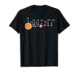 Planeten mit Namen Sonnensystem für Kinder Weltall Kinder T-Shirt