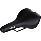 Zündapp Fahrradsattel Damen und Herren für Z810 Trekking Sattel Fahrrad bequem Trekkingrad E-Bike (schwarz)