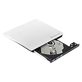 SALCAR Premium Laufwerk extern für DVD/CD - Brennsoftware Für Apple MacBook, Windows und weitere Notebooks - externer DVD-Brenner - Weiß